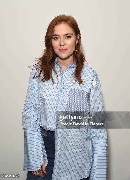 Angela Scanlon attends the British Fashion Council Fashion Film x River Island film screening and cocktail party at The Serpentine Sackler Gallery on...