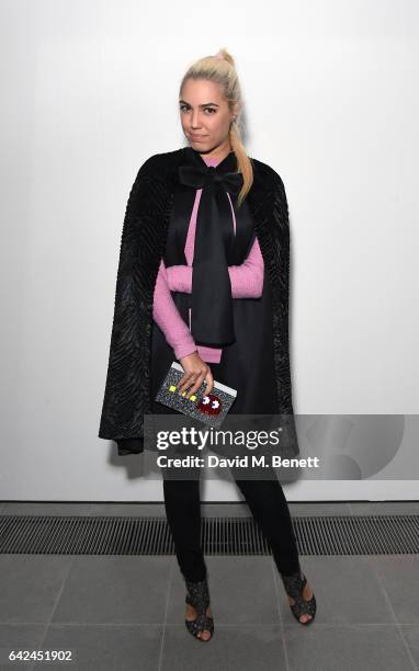 Amber Le Bon attends the British Fashion Council Fashion Film x River Island film screening and cocktail party at The Serpentine Sackler Gallery on...