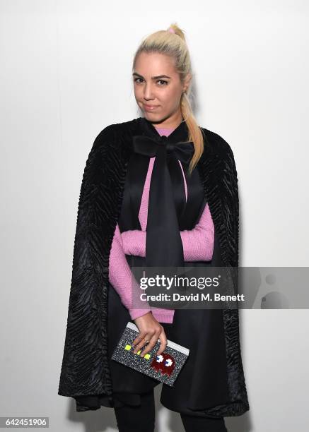 Amber Le Bon attends the British Fashion Council Fashion Film x River Island film screening and cocktail party at The Serpentine Sackler Gallery on...