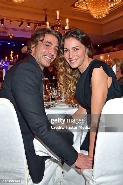 Daniele Liotti and Cristina d'Alberto attend the Notte Delle Stelle - Premio Bacco At Hotel Maritim During 67th International Film Festival Berlinale...