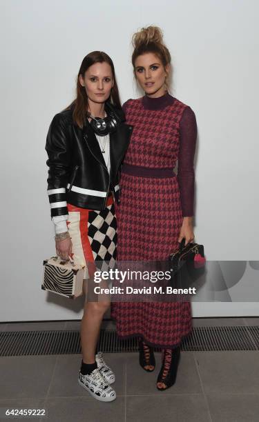Charlotte de Carle and Ashley James attend the British Fashion Council Fashion Film x River Island film screening and cocktail party at The...