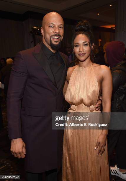Actors Common and Candice Patton attend BET Presents the American Black Film Festival Honors on February 17, 2017 in Beverly Hills, California.