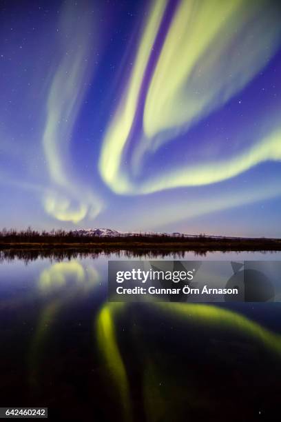 aurora - gunnar örn árnason stock-fotos und bilder