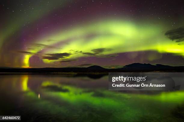 aurora - gunnar örn árnason stock-fotos und bilder