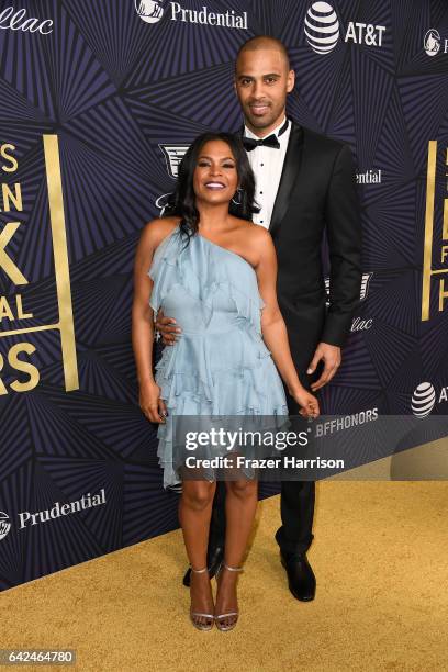 Actor Nia Long and Ime Udoka attend BET Presents the American Black Film Festival Honors on February 17, 2017 in Beverly Hills, California.