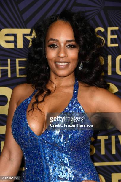 Model Melyssa Ford attends BET Presents the American Black Film Festival Honors on February 17, 2017 in Beverly Hills, California.