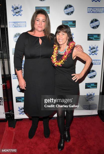 Co-directors of HRIFF's Best Documentary Film "Poisoning Paradise" Keely Shaye Brosnan and Teresa Tico attend the Hollywood Reel Independent Film...