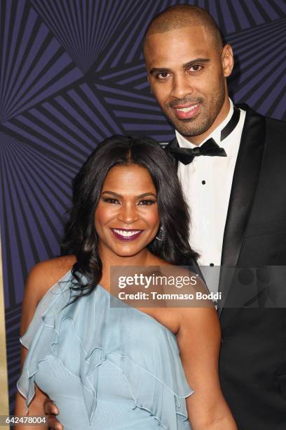 Nia Long and Ime Udoka attend the BET's 2017 American Black Film Festival Honors Awards at The Beverly Hilton Hotel on February 17, 2017 in Beverly...