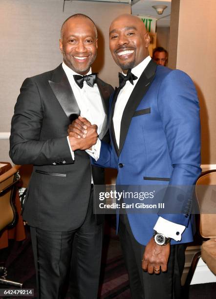 Founder of the ABFF Jeff Friday and actor Morris Chestnut attend BET Presents the American Black Film Festival Honors on February 17, 2017 in Beverly...