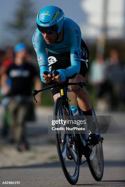 Michele of ASTANA PRO TEAM during the 3rd stage of the cycling Tour of Algarve in Sagres, on February 17, 2017.