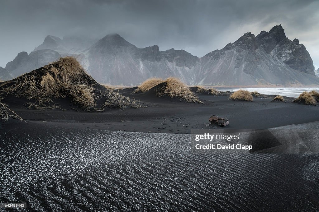 Stoksnes Beach near Hofn in Iceland