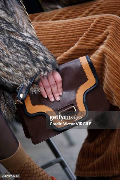 Model walks the runway at the Marc Jacobs Ready to Wear Fall Winter 2017-2018 fashion show on February 16, 2017 in New York City.