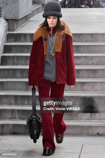 Kendall Jenner walks the runway at the Marc Jacobs Ready to Wear Fall Winter 2017-2018 fashion show on February 16, 2017 in New York City.