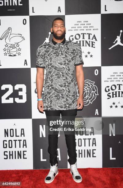 Greg Monroe of Milwaukee Bucks attends Jordan Brand: 2017 All-Star Party at Seven Three Distilling Co. On February 17, 2017 in New Orleans, Louisiana.