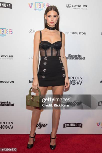 Swimsuit model Bianca Balti attends the VIBES by Sports Illustrated Swimsuit 2017 launch festival at Post HTX on February 17, 2017 in Houston, Texas.