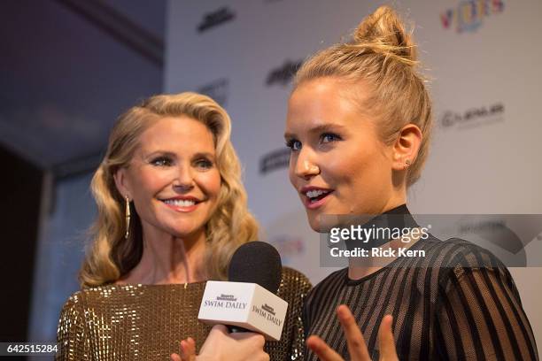 Model Christie Brinkley and Sailor Brinkley Cook attend the VIBES by Sports Illustrated Swimsuit 2017 launch festival at Post HTX on February 17,...