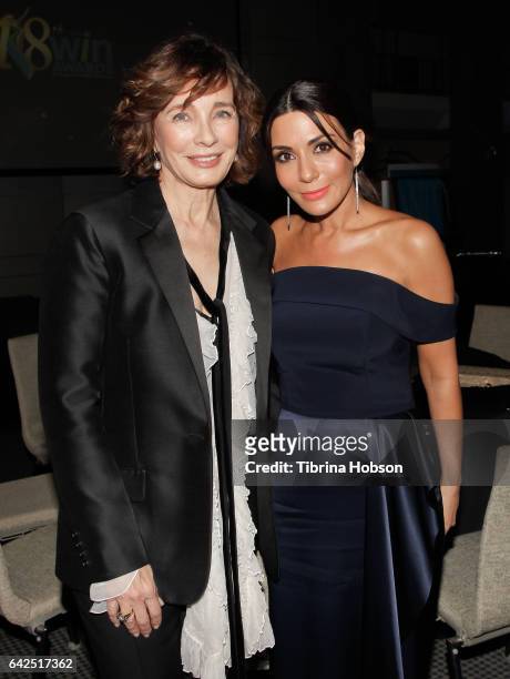 Anne Archer and Marisol Nichols attend the 18th Annual Women's Image Awards at Skirball Cultural Center on February 17, 2017 in Los Angeles,...