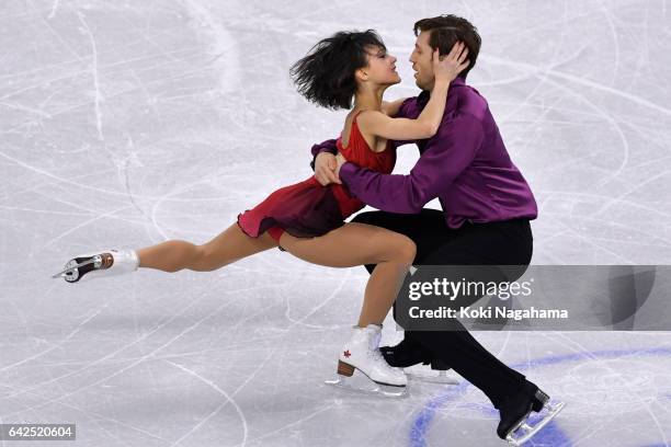 Liubov Ilyushechkina and Dylan Moscovitch of Canada compete in the Pairs Free Skating during ISU Four Continents Figure Skating Championships -...