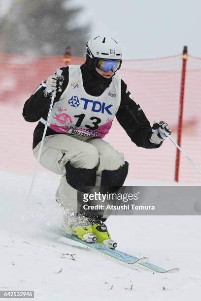 Brodie Summers of Australia competes in the men's moguls after during 2017 FIS Freestyle Ski World Cup Tazawako In Akita supported by TDK at Tazawako...