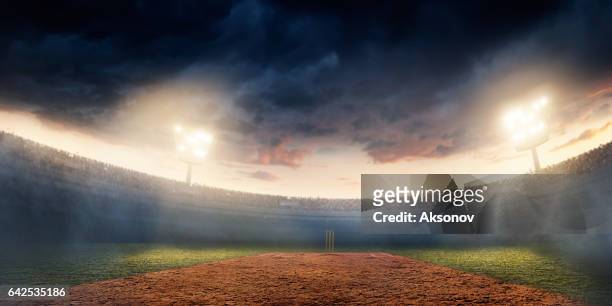cricket: estadio cricket - críquet fotografías e imágenes de stock