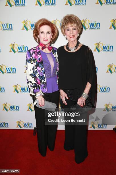 Actors Kat Kramer and Karen Sharpe-Kramer arrives at the 18th Annual Women's Image Awards at Skirball Cultural Center on February 17, 2017 in Los...