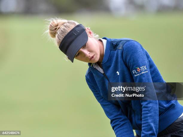 Nelly Korda of the USA on the 11th fairway during round three of the ISPS Handa Women's Australian Open at Royal Adelaide Golf Club on February 18,...