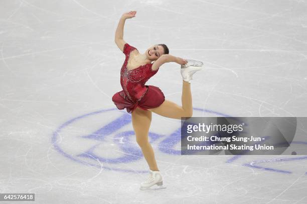 Kaetlyn Osmond of Canada competes in the Ladies free program during ISU Four Continents Figure Skating Championships - Gangneung -Test Event For...