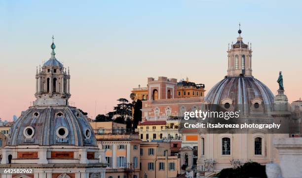 scenic view of rome - altare della patria stock pictures, royalty-free photos & images