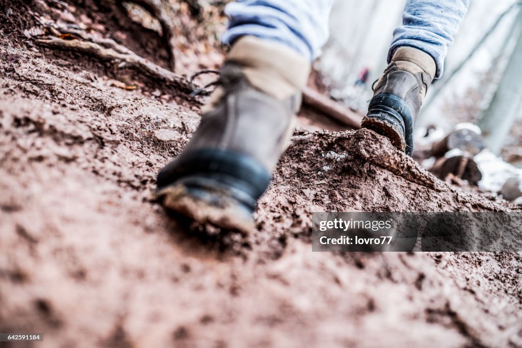 Walking through the mud