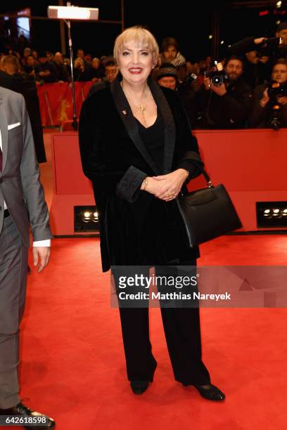 Politician Claudia Roth arrives for the closing ceremony of the 67th Berlinale International Film Festival Berlin at Berlinale Palace on February 18,...