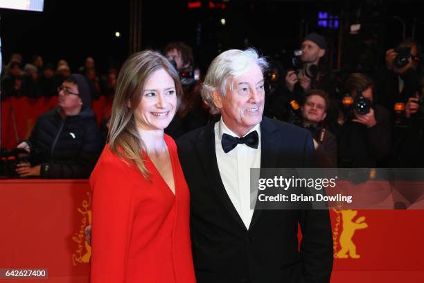 Jury member Julia Jentsch and president of the jury Paul Verhoeven and arrive for the closing ceremony of the 67th Berlinale International Film...