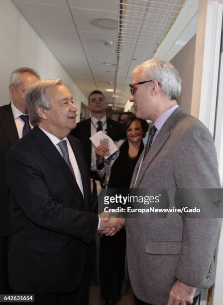 Secretary-General Antonio Guterres meets with members of the United Nations Press Corp at the United Nations Headquarters in New York, January 6,...