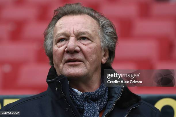 President Harald Strutz of Mainz looks on prior to the Bundesliga match between 1. FSV Mainz 05 and Werder Bremen at Opel Arena on February 18, 2017...