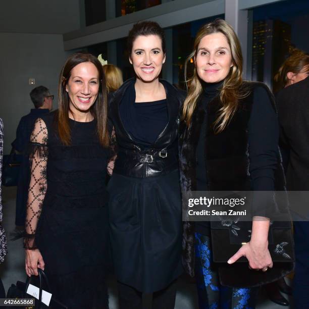 Jane Hertzmark Hudis, Elizabeth Musmanno and Aerin Lauder attend The Fragrance Foundation: The Notables at LVMH Tower Magic Room on February 16, 2017...