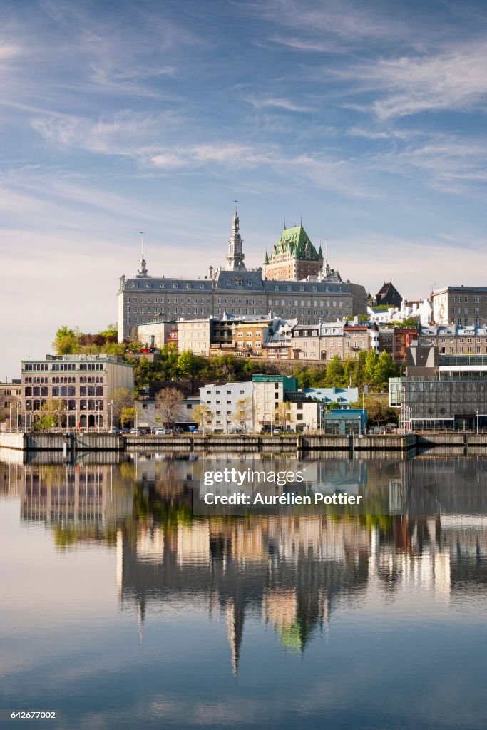 Old Quebec, Reflection on water
