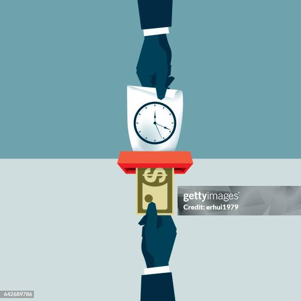 paying - automatic payment stock illustrations