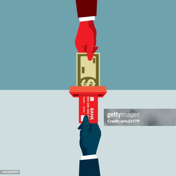 stockillustraties, clipart, cartoons en iconen met banken - honderd dollar