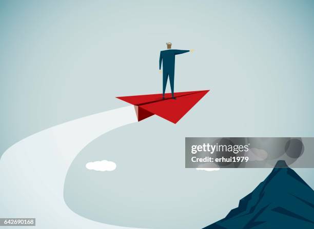 Paper Airplane High-Res Vector Graphic