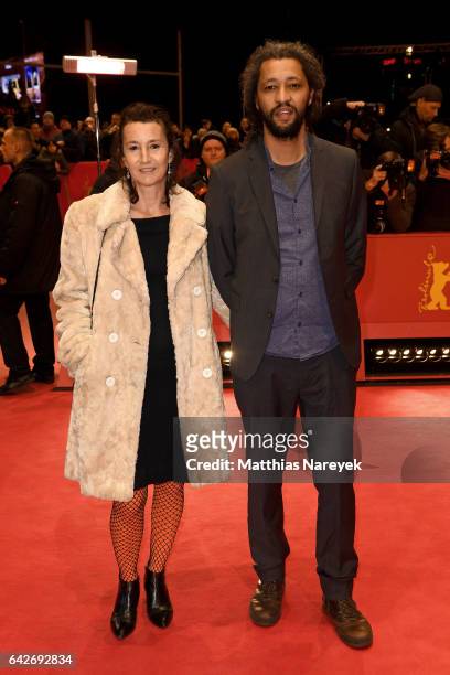 Film director Alain Gomis arrives for the closing ceremony of the 67th Berlinale International Film Festival Berlin at Berlinale Palace on February...