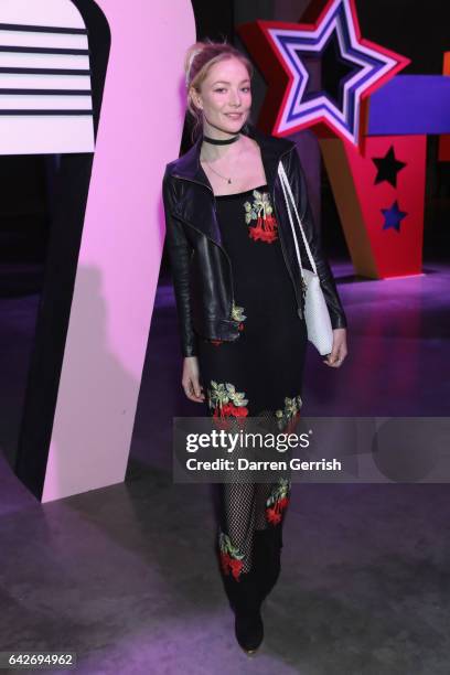 Clara Paget attends the House Of Holland show during the London Fashion Week February 2017 collections on February 18, 2017 in London, England.