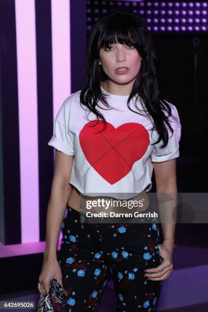 Daisy Lowe attends the House Of Holland show during the London Fashion Week February 2017 collections on February 18, 2017 in London, England.