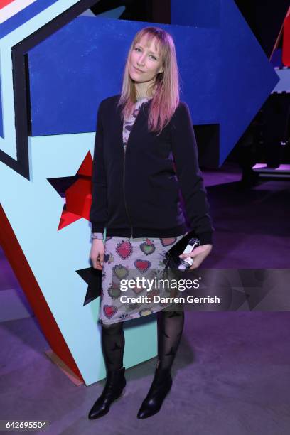 Jade Parfitt attends the House Of Holland show during the London Fashion Week February 2017 collections on February 18, 2017 in London, England.