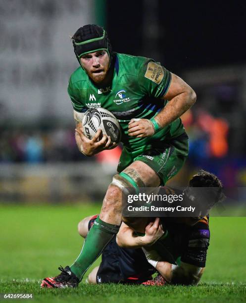 Galway , Ireland - 18 February 2017; Jake Heenan of Connacht in action during the Guinness PRO12 Round 15 match between Connacht and Newport Gwent...