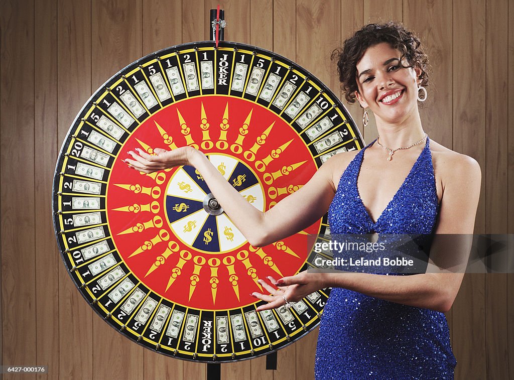 Woman with Wheel of Fortune
