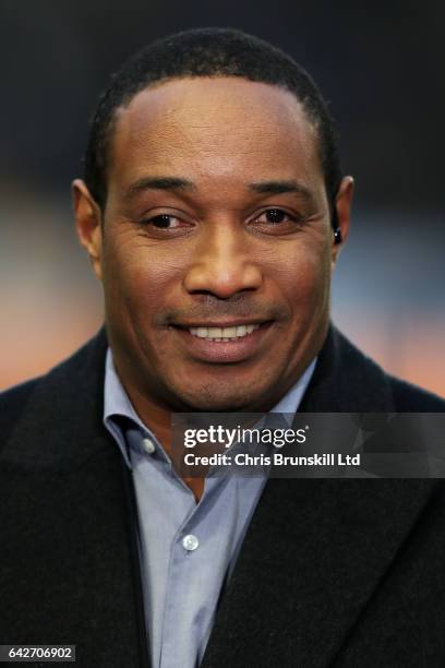 Paul Ince looks on during the Emirates FA Cup Fifth Round match between Wolverhampton Wanderers and Chelsea at Molineux on February 18, 2017 in...