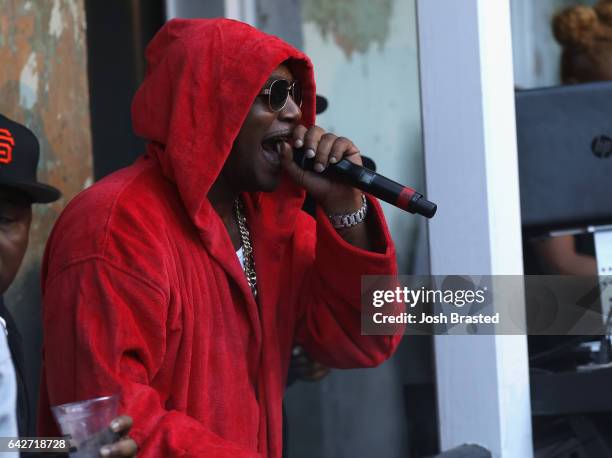 Cam'ron performs as Reebok Classic and Footaction host a star-studded concert with Cam'ron, Teyana Taylor and Curren$y on February 18, 2017 in New...