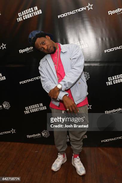 Curren$y attends as Reebok Classic and Footaction host a star-studded concert with Cam'ron, Teyana Taylor and Curren$y on February 18, 2017 in New...