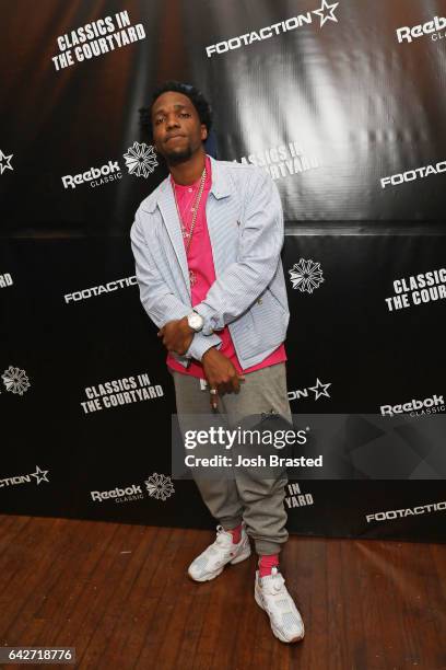 Curren$y attends as Reebok Classic and Footaction host a star-studded concert with Cam'ron, Teyana Taylor and Curren$y on February 18, 2017 in New...