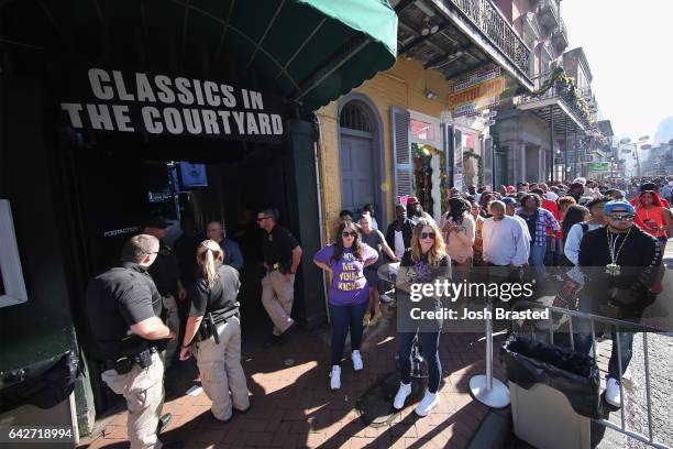 Fans wait to enter as Reebok Classic and Footaction host a star-studded concert with Cam'ron, Teyana Taylor and Curren$y on February 18, 2017 in New...