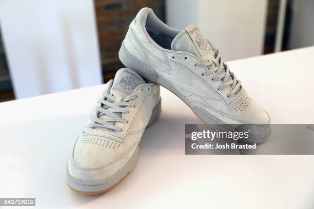 Reebok Classic sneakers on display as Reebok Classic and Footaction host a star-studded concert with Cam'ron, Teyana Taylor and Curren$y on February...